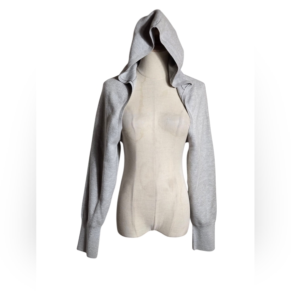 Wild Fable Light Gray Hooded Sweater Shrug NWT - Picture 1 of 7
